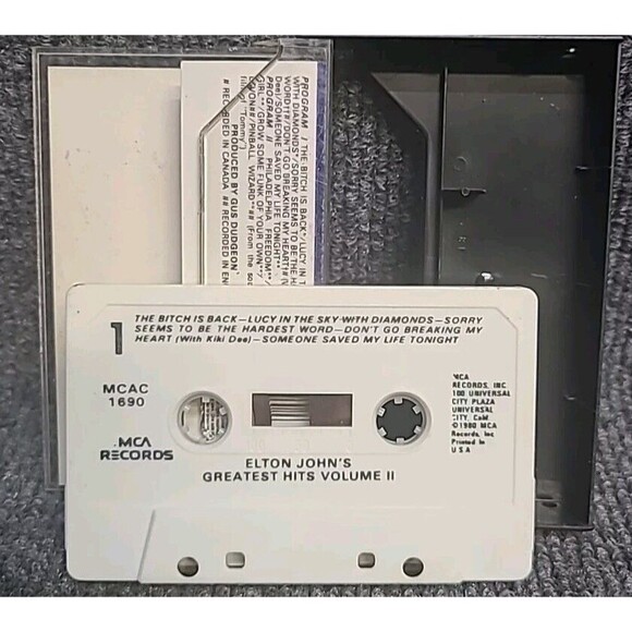 Vintage Greatest Hits 2 by Elton John (Cassette, Jul-1985, MCA) - Picture 3 of 4